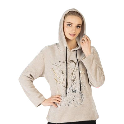 Amara Foil Printed Hoodie - Lady of the Lake