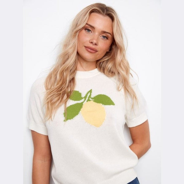 Amari Short Sleeve Cotton Knit Top - Lady of the Lake