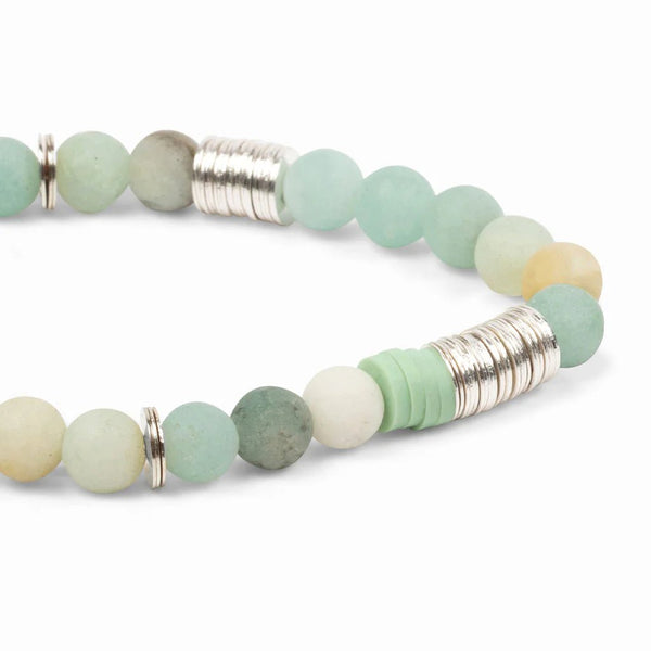 Amazonite - Stone Of Courage - Intermix Stone Stacking Bracelet