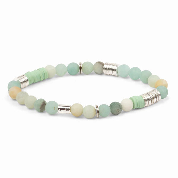 Amazonite - Stone Of Courage - Intermix Stone Stacking Bracelet