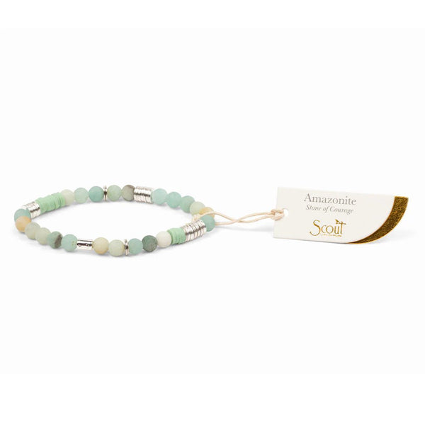 Amazonite - Stone Of Courage - Intermix Stone Stacking Bracelet