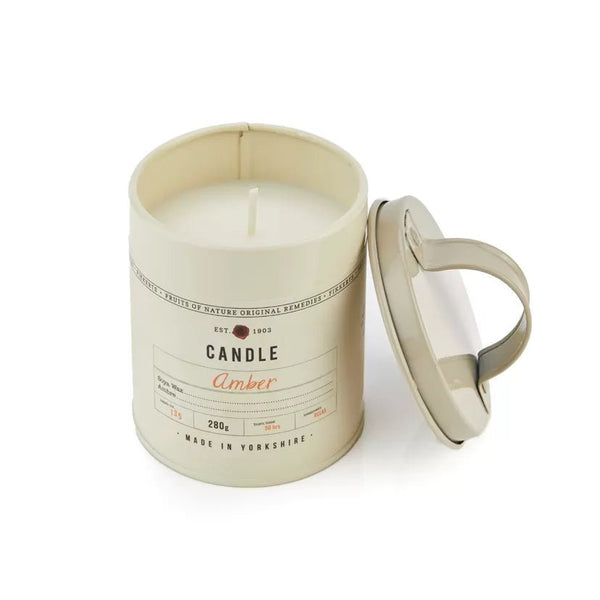 Amber - Large Tin Candle - Lady of the Lake