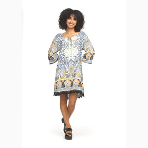 Amina Global Print Dress
