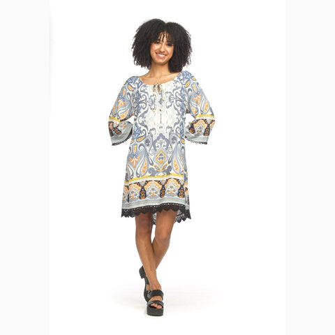 Amina Global Print Dress