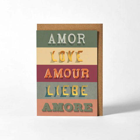 Amour, Love Amour - Greeting Card - Anniversary - Lady of the Lake