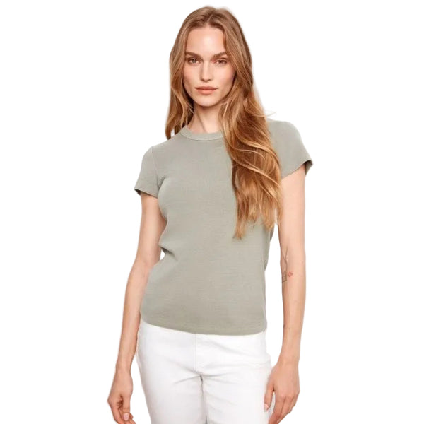 Amy Tencel Rib Crew Neck T-Shirt - Lady of the Lake