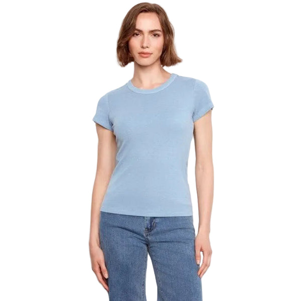 Amy Tencel Rib Crew Neck T-Shirt - Lady of the Lake