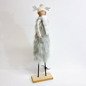 Angel In Fur Coat Decor