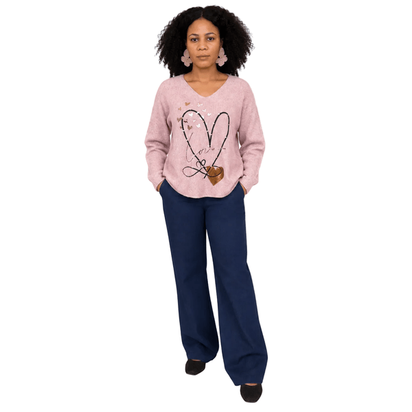Angelina Heart Sweater