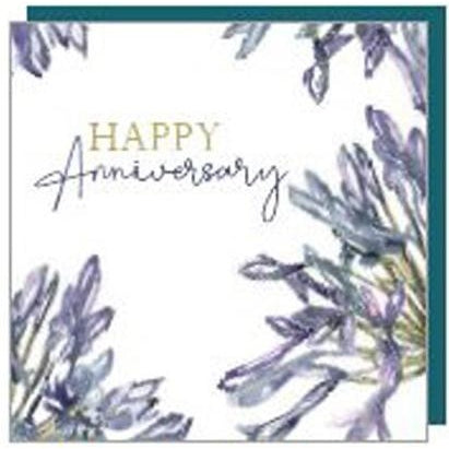 Anniversary Agapanthus - Greeting Card - Anniversary