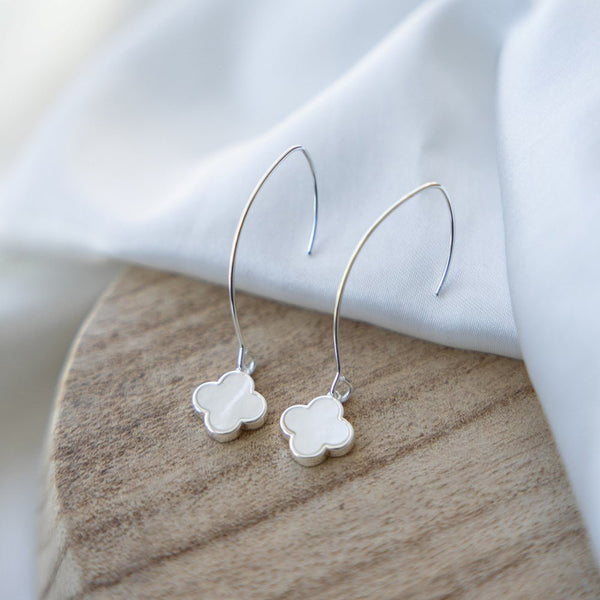 Anya Earrings With Mother Of Pearl - Lady of the Lake