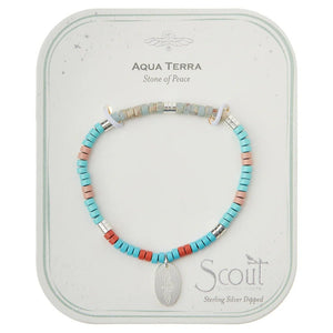 Aqua Terra - Stone Of Peace - Stone Intention Charm Bracelet