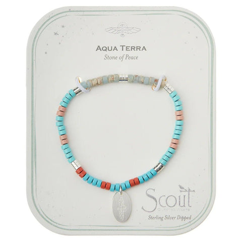 Aqua Terra - Stone Of Peace - Stone Intention Charm Bracelet