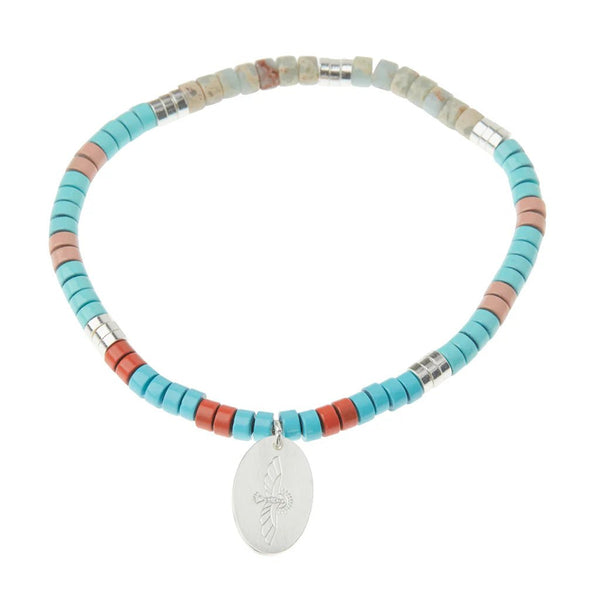 Aqua Terra - Stone Of Peace - Stone Intention Charm Bracelet