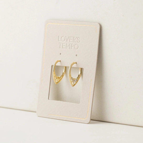 Aria Hoop Earrings - Clear