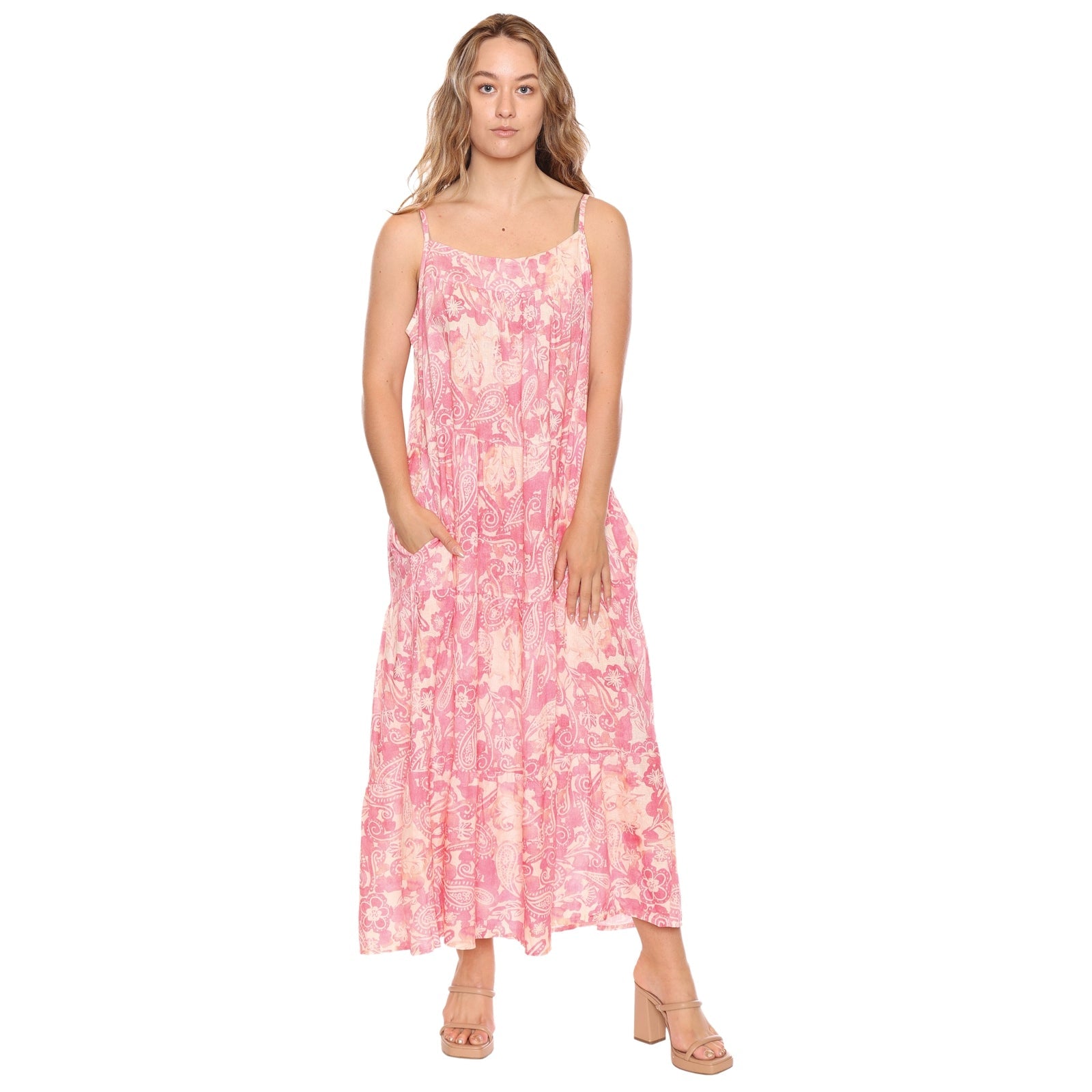 Ariel Spaghetti Strap Linen Dress - Lady of the Lake