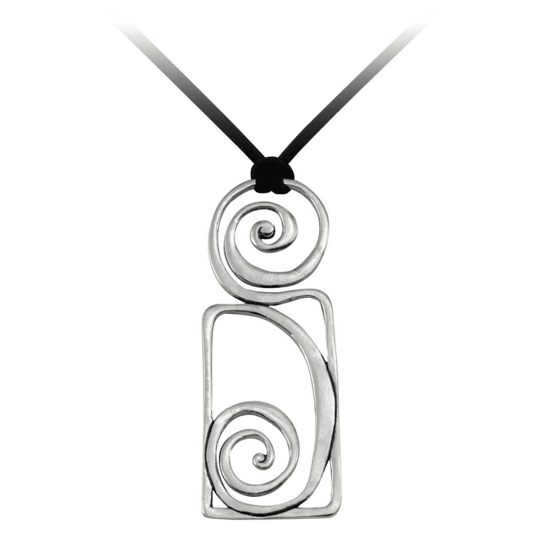 Arolate Pendant Necklace On Suede Cord - Lady of the Lake