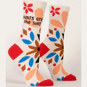 Aunts Are The Shit Women's Crew Socks