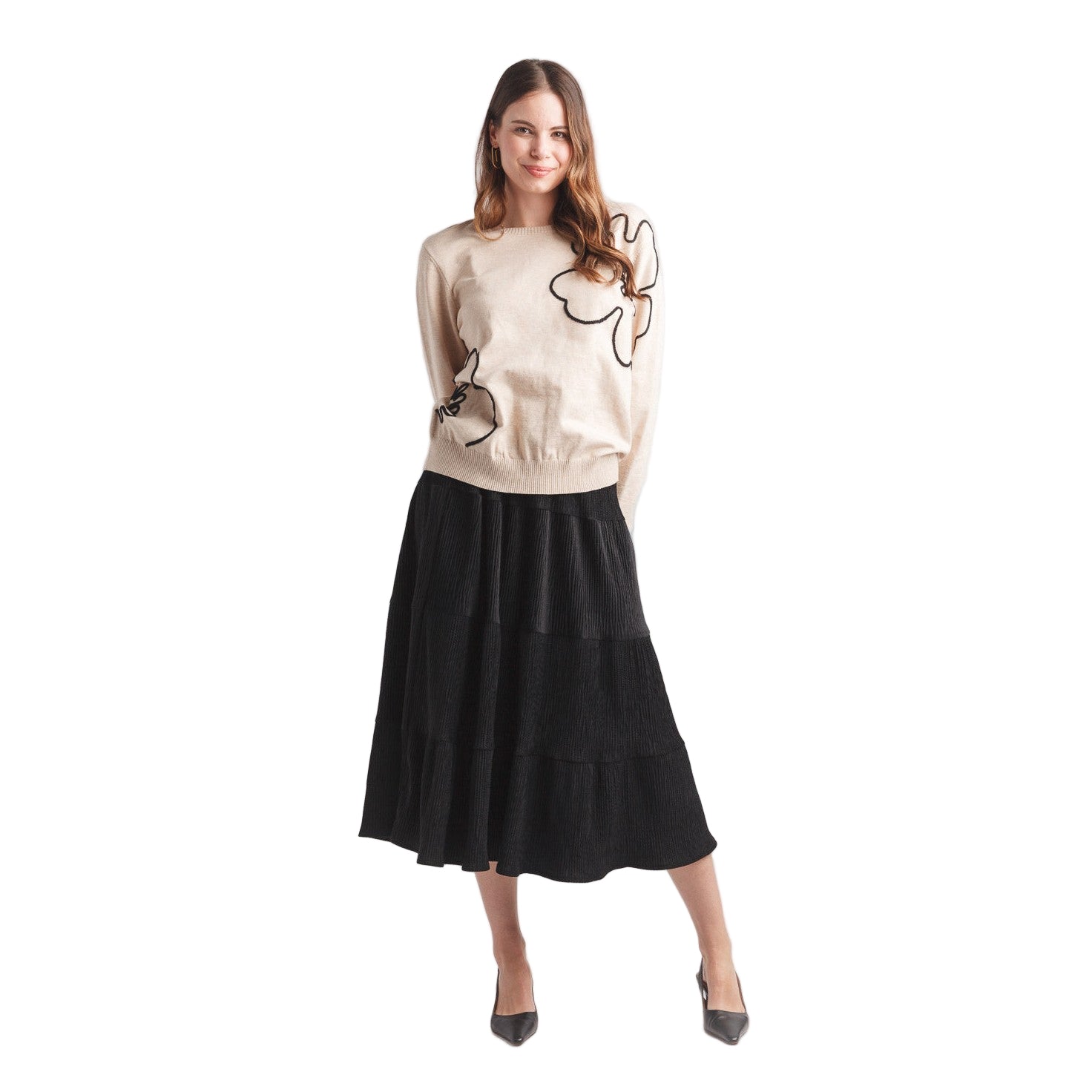 Ava Velvet Tiered Skirt - Lady of the Lake