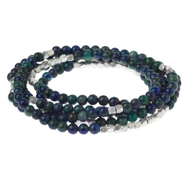 Azurite - Stone Of Heaven - Wrap Bracelet / Necklace