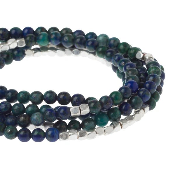 Azurite - Stone Of Heaven - Wrap Bracelet / Necklace