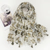 Scarf - Ginko Leaves