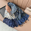 Scarf - Navy Paisley