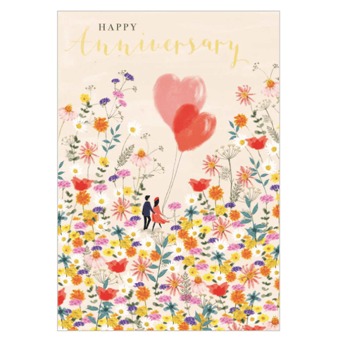 Balloon Hearts - Greeting Card - Anniversary