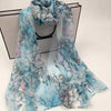 Chiffon Scarf - Parrot & Peony