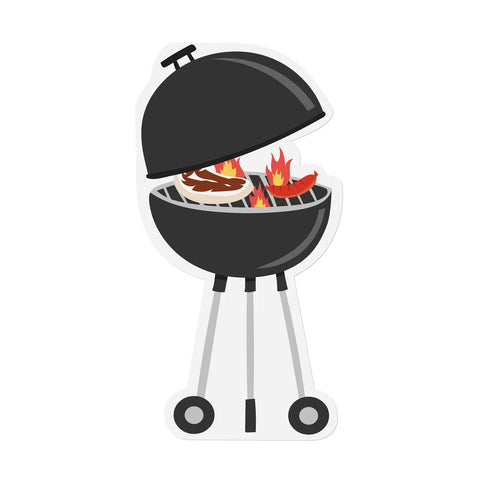 BBQ Grill - Shaped Paper Napkins - Lady of the Lake