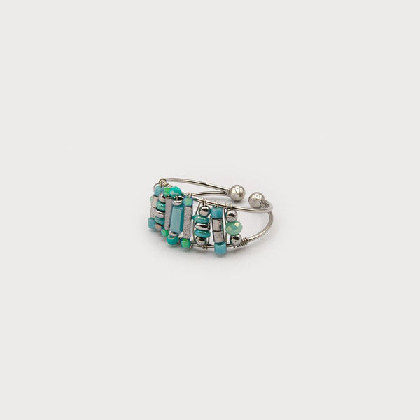 Beaded Adjustable Ring - Lady of the Lake