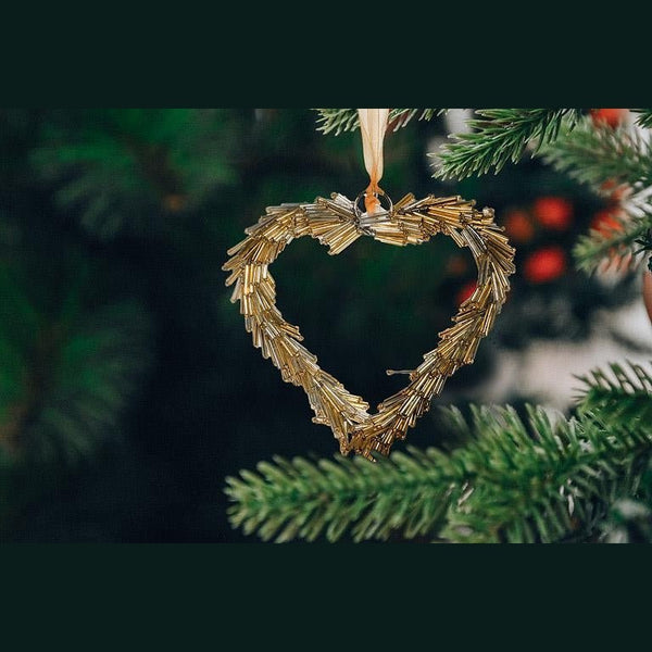 Beaded Heart Ornament