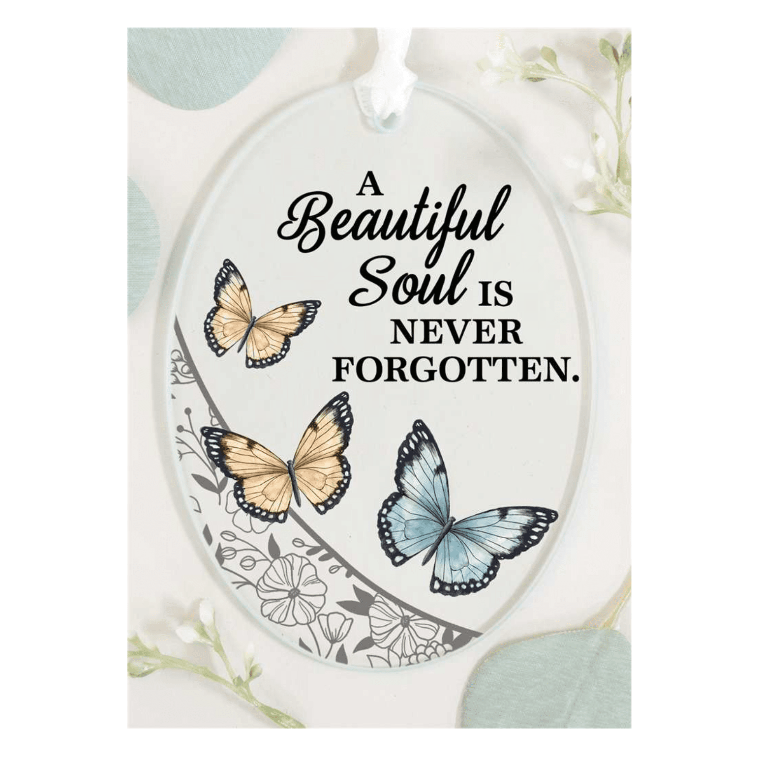 Beautiful Soul - Glass Wall Hanging