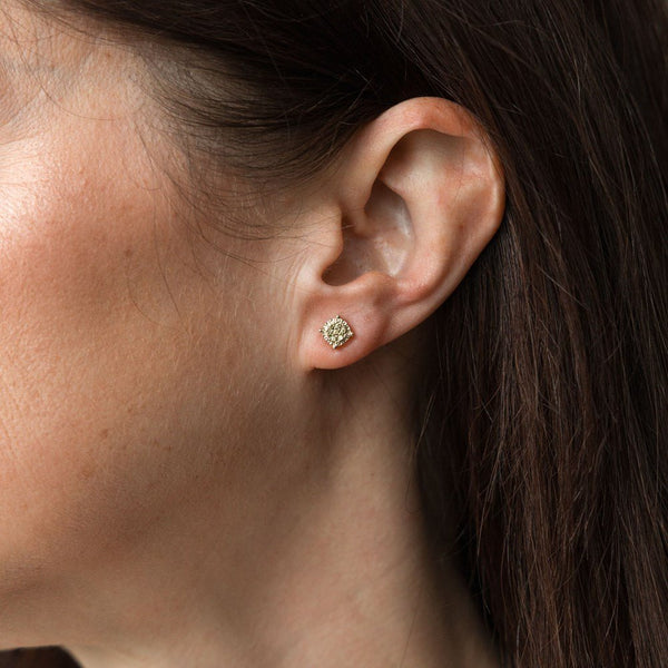 Bedazzle Stud Earrings - Moss Green - Lady of the Lake