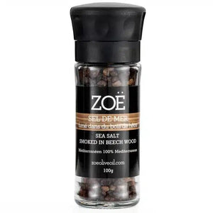 Beech Wood Smoked Salt In Reusable Glass Mill - Lady of the Lake