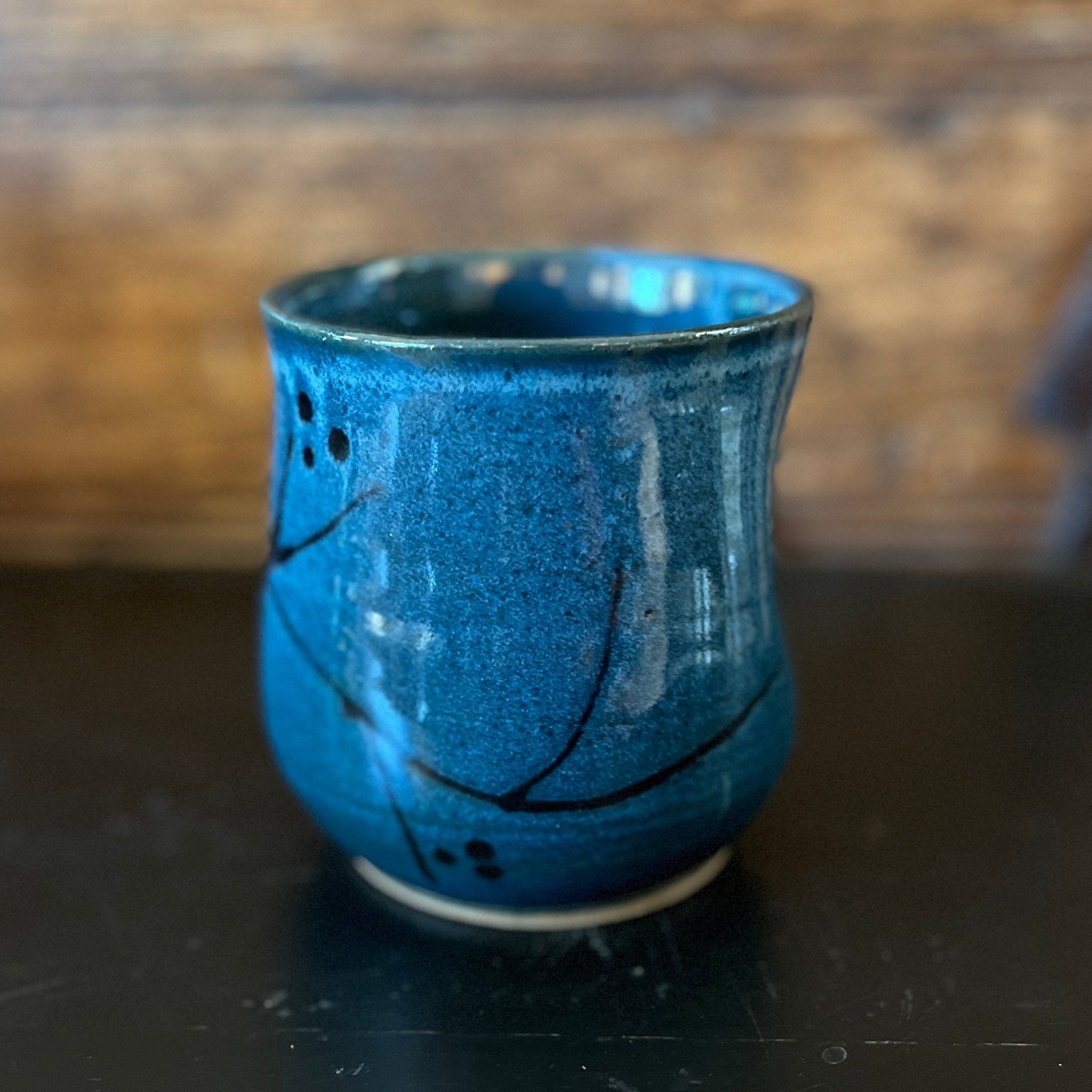 Beer / Wine Thumb Cup - The Blue Garden Pottery