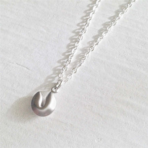 Benky Tiny Fortune Cookie Charm Necklace - Lady of the Lake