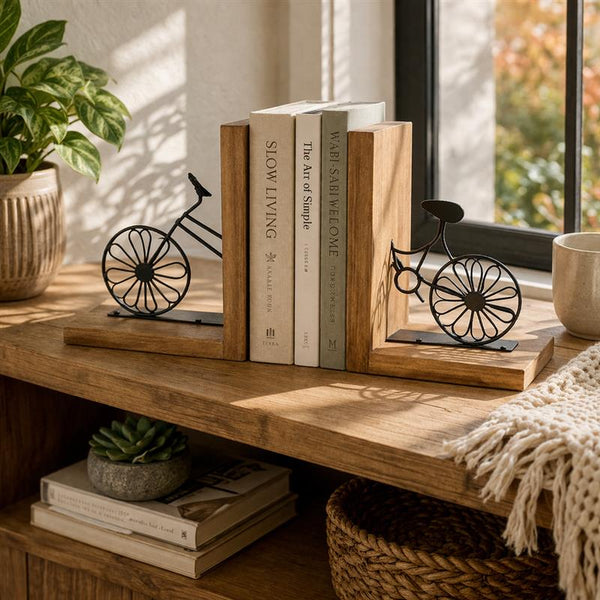 Bicycle Bookends - Lady of the Lake