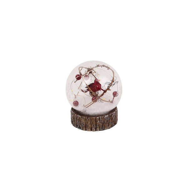 Bird LED Snow Ball Decor