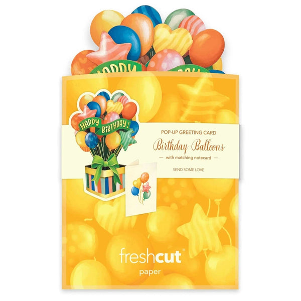 Birthday Balloons - Mini Pop - up Greeting Card - Birthday - Lady of the Lake