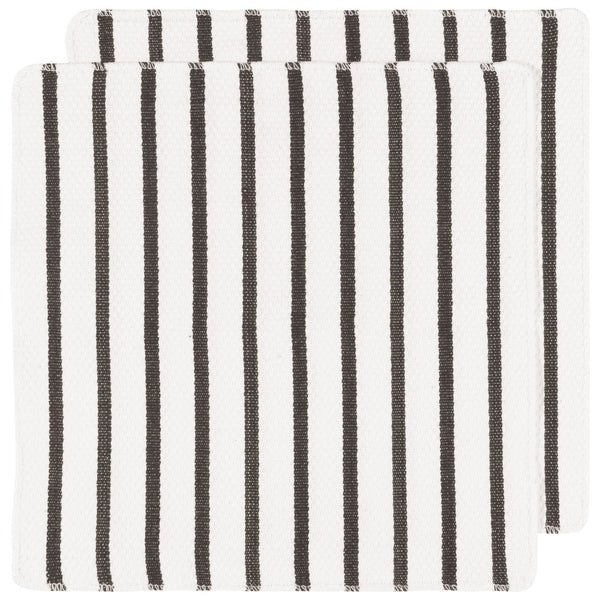Black Basketweave Dishcloths - Set of 2 - Lady of the Lake