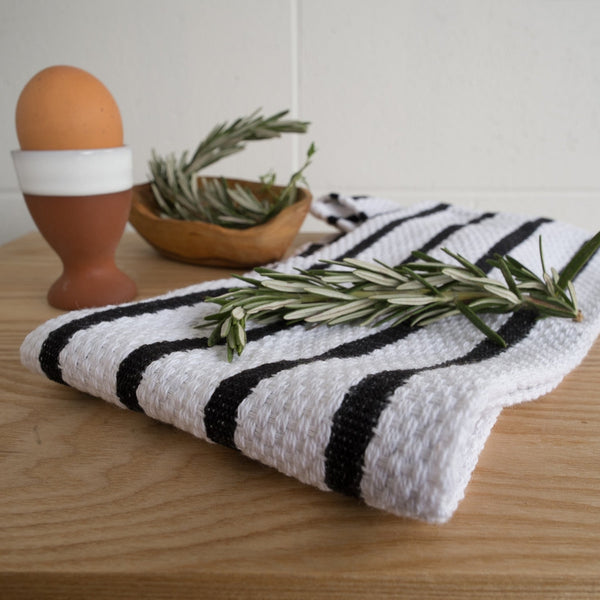 Black Basketweave Dishtowel - Lady of the Lake