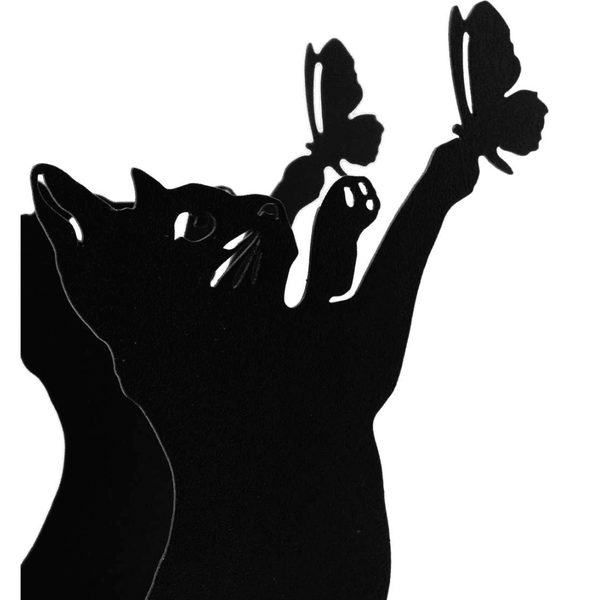 Black Cat & Butterfly Napkin Holder - Lady of the Lake