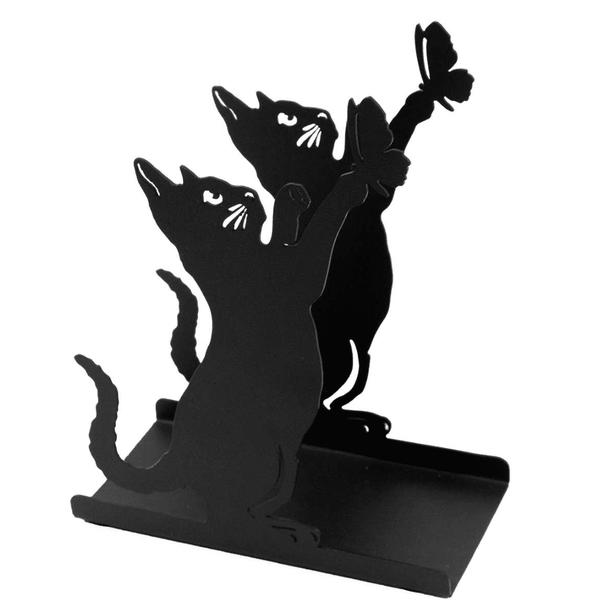 Black Cat & Butterfly Napkin Holder - Lady of the Lake
