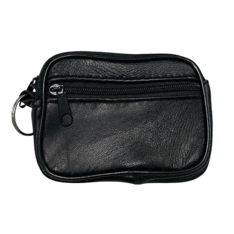 Black Leather Coin Purse - Lady of the Lake