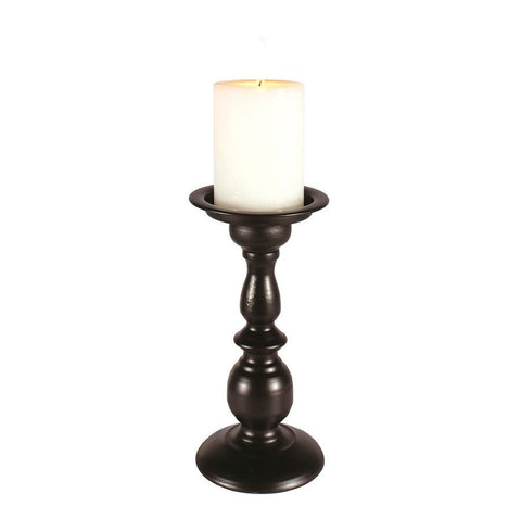 Black Metal Pillar Candle Holder