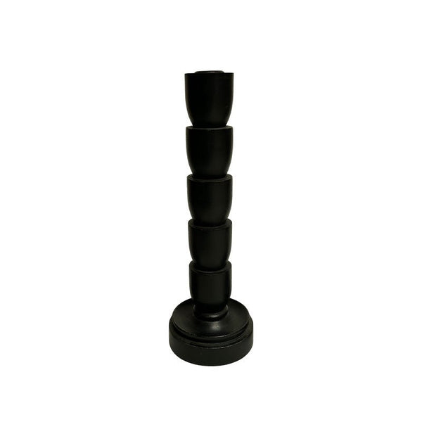 Black Mod Taper Candle Stick - Lady of the Lake