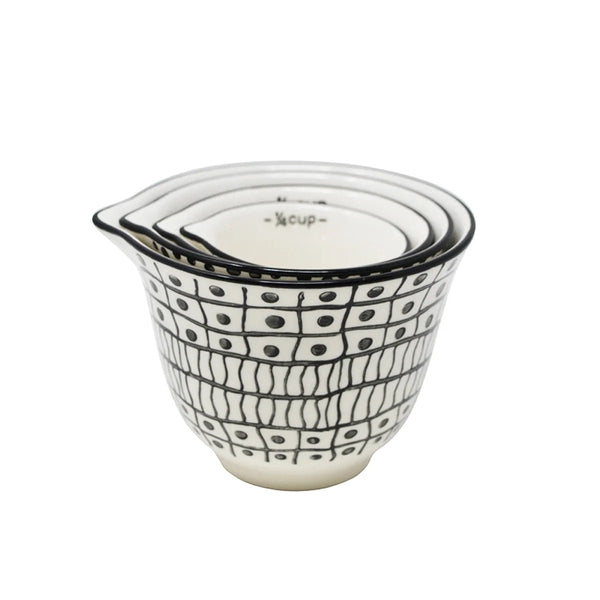 Black & White Abstract Measuring Cups - Lady of the Lake