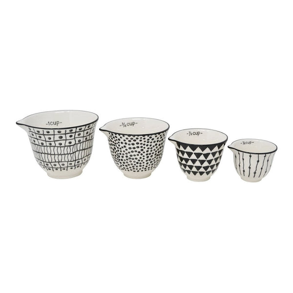 Black & White Abstract Measuring Cups - Lady of the Lake