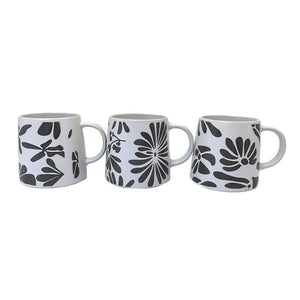 Black & White Embossed Mug - Lady of the Lake